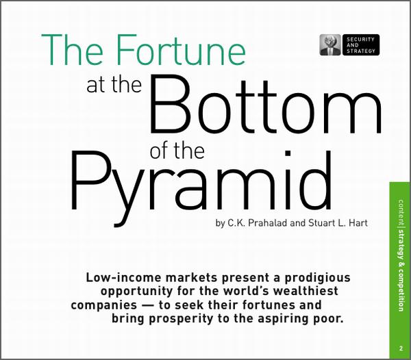 Fortune at the Bottom of the Pyramid